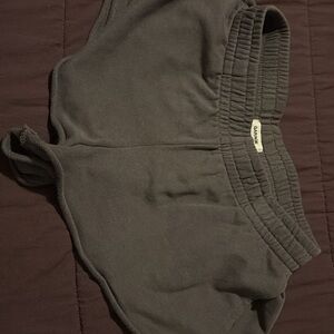 Garage Gray Elastic Waistband Shorts